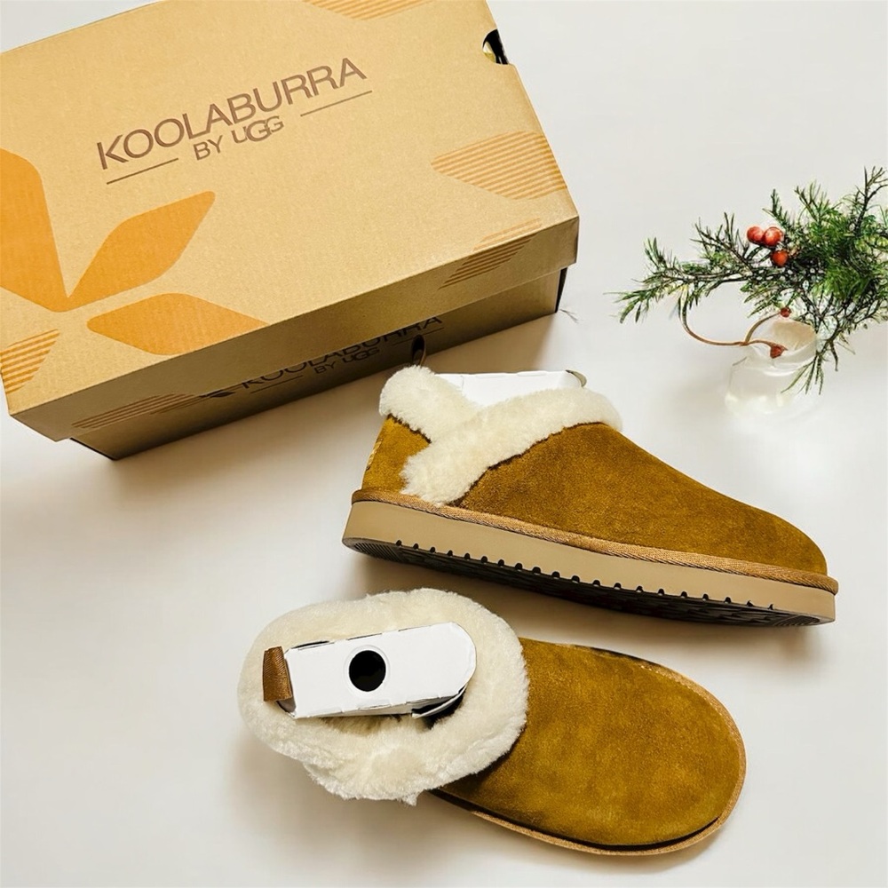 Koolaburra By Ugg Advay Slip-On  Slippers Color Chesnut, Size 5 NEW